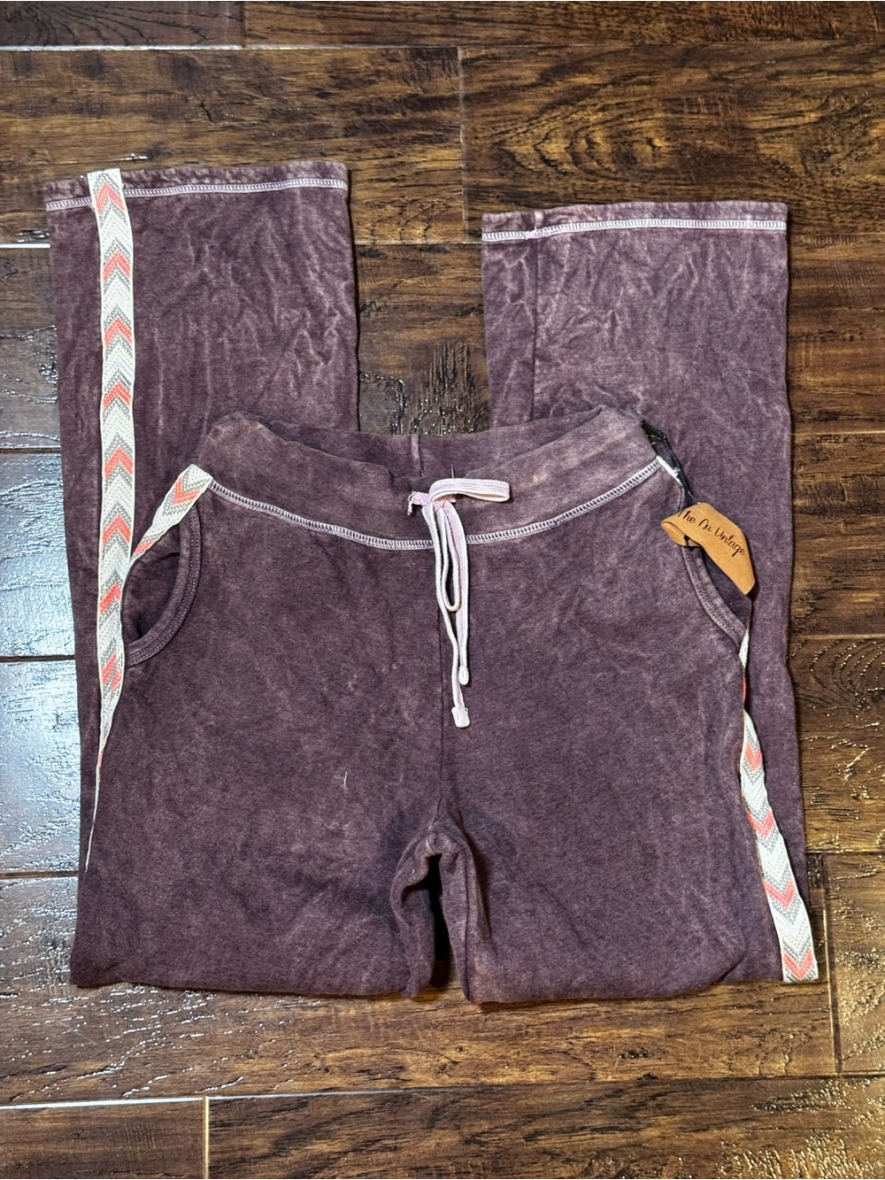 NWT The Nu Vintage Plum Washed Lounge Sweatpants Size Medium
